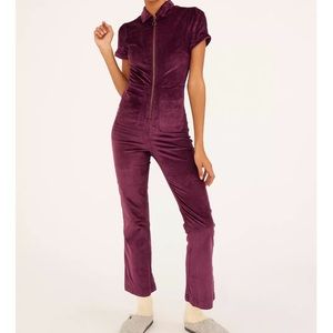 Urban Outfitters Clark Corduroy Zip-front Jumpsuit